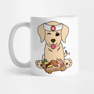 Sushi Chef Golden Retriever Mug